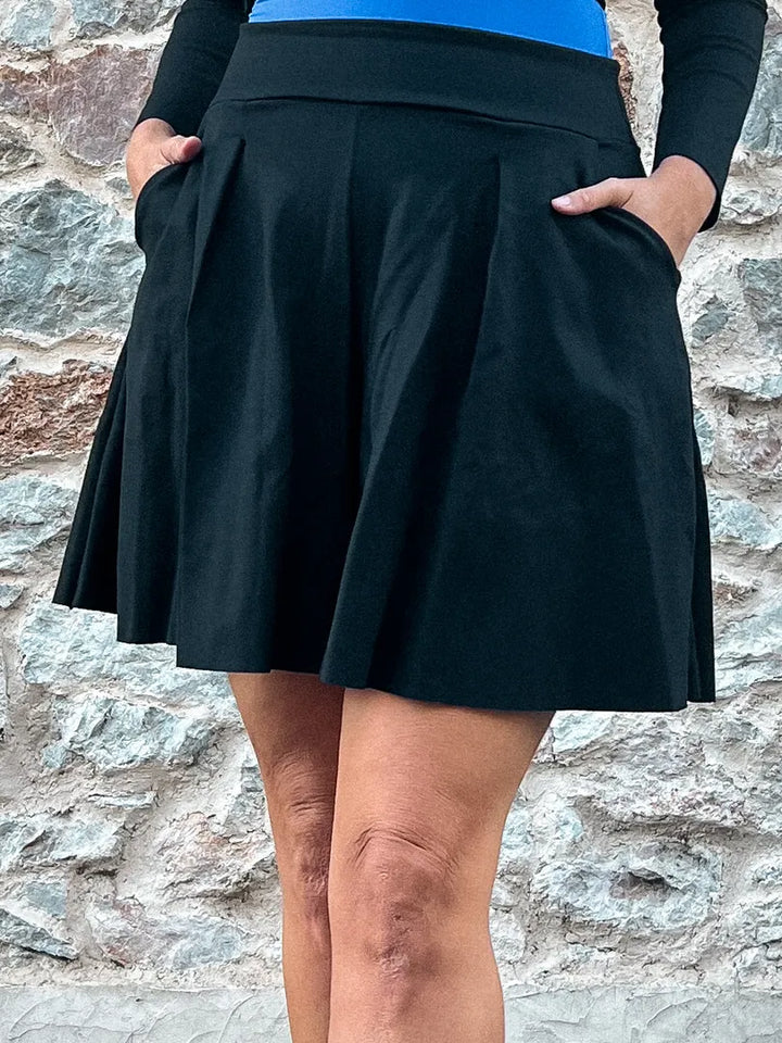 Shorts Farfalla Punto Milano - Nero