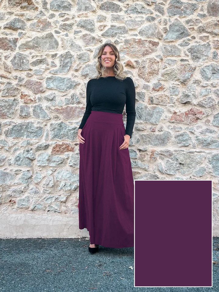 Pantalone SAMURAI Punto Milano - Viola Mulberry