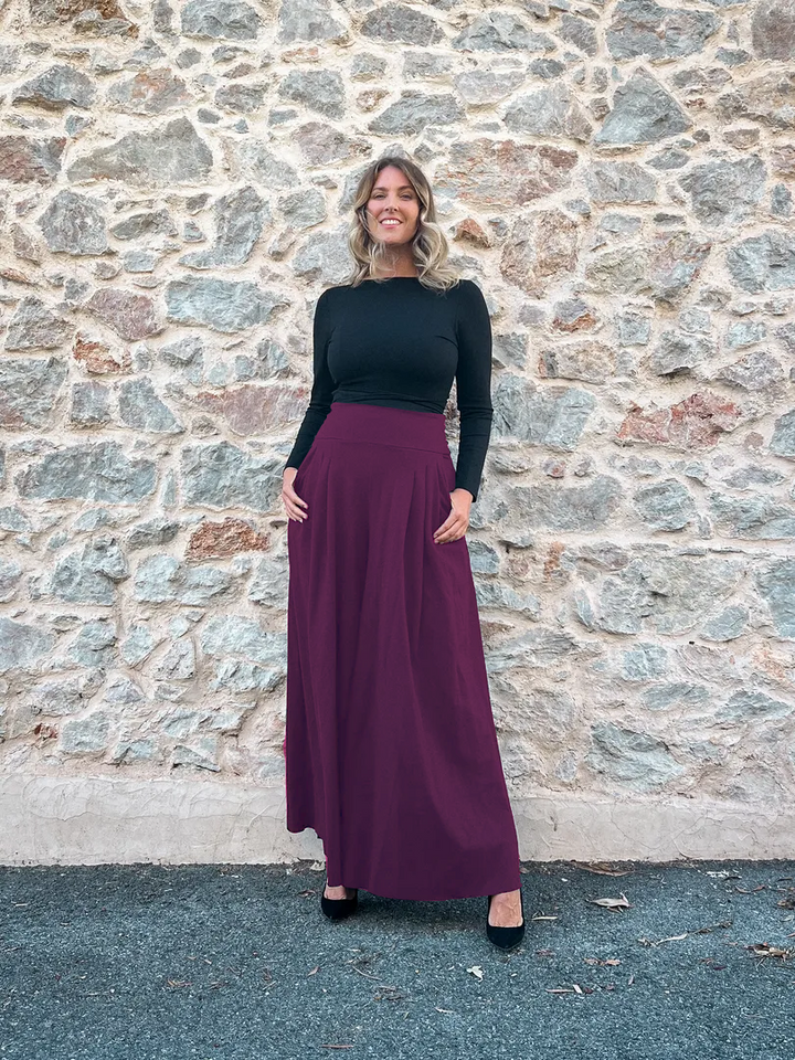 Pantalone SAMURAI Punto Milano - Viola Mulberry