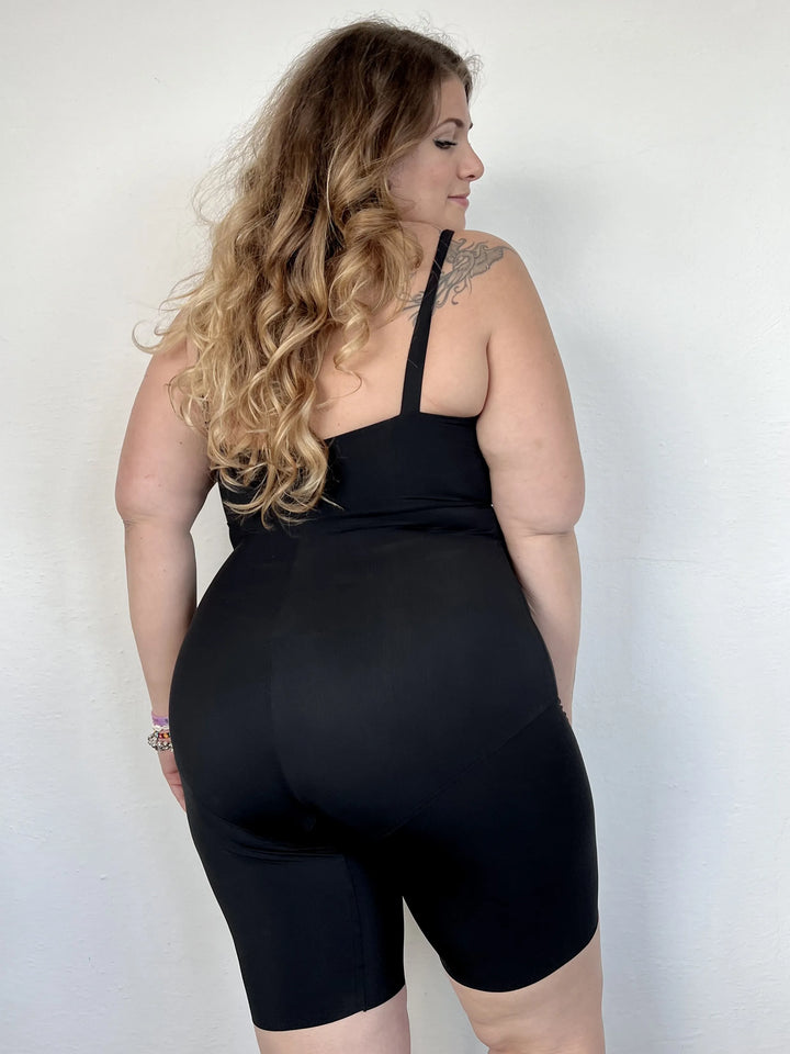 Tutina modellante IRINA - doppio Sculpt Nero