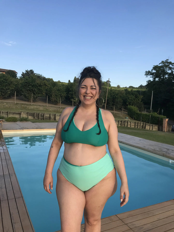 Slip MALIBU Reversibile - Emerald / Mint