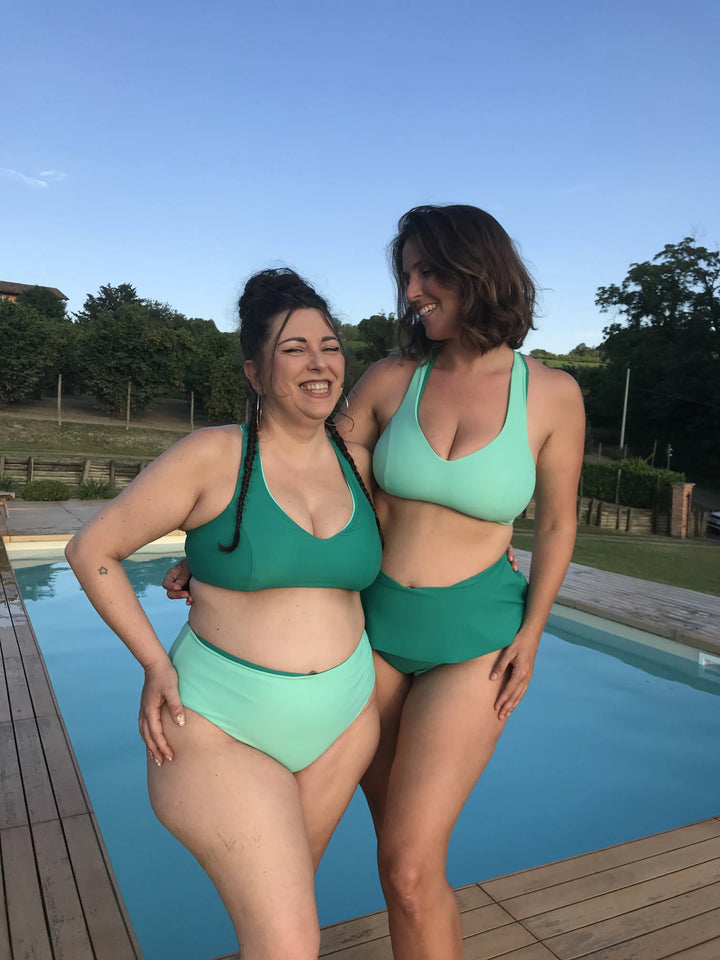 Slip MALIBU Reversibile - Emerald / Mint