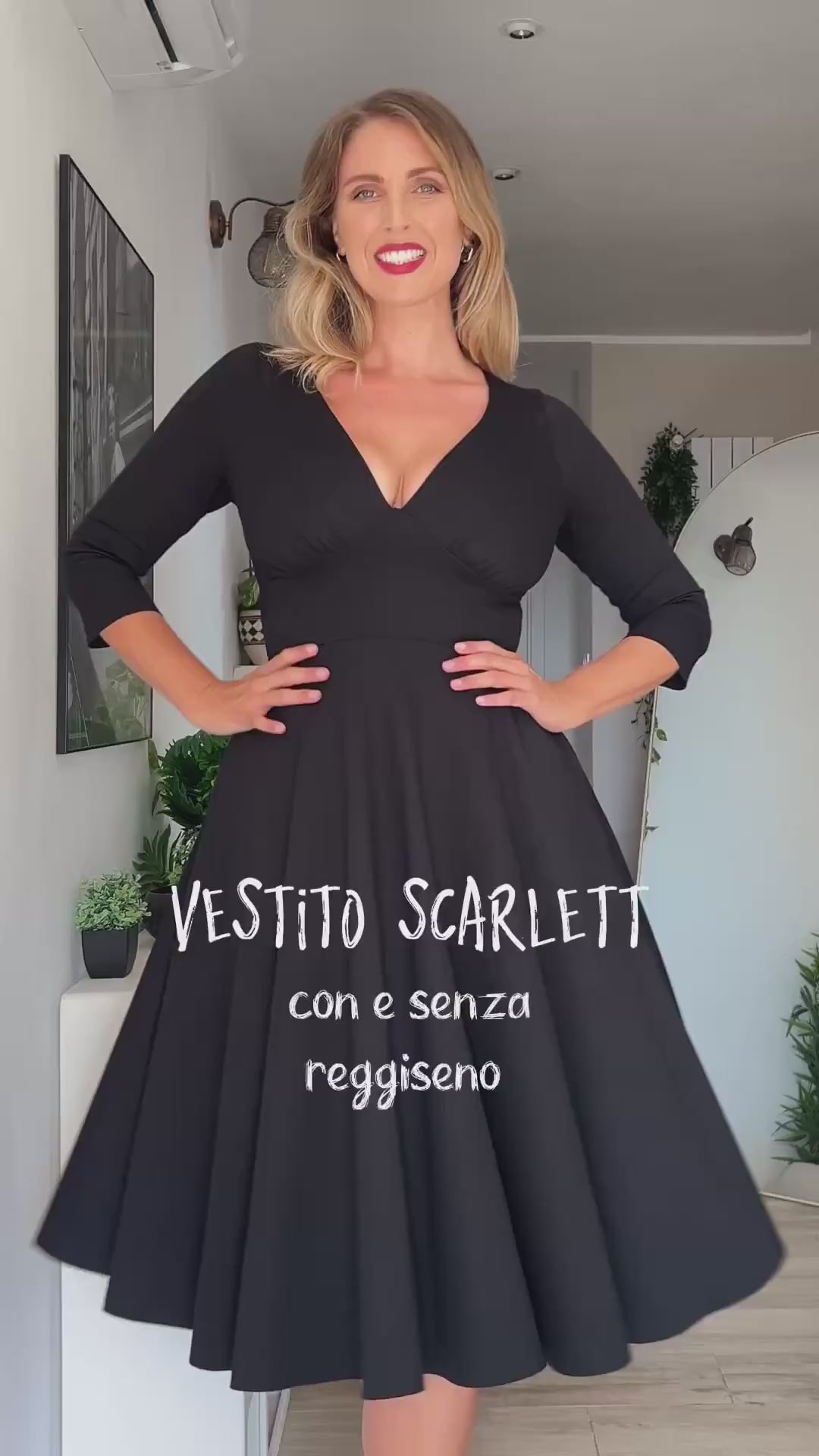 Abito SCARLETT Punto Milano - Verde Bosco (PREORDER)