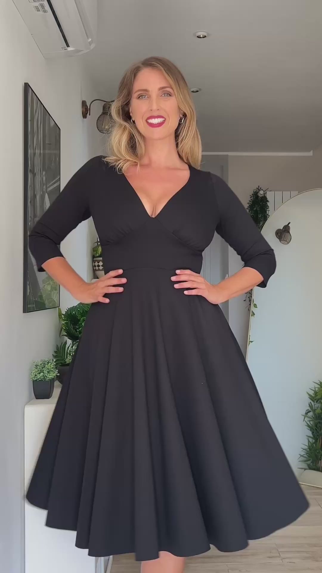 Abito SCARLETT Punto Milano - Verde Bosco (PREORDER)
