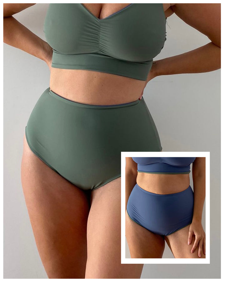 Culotte Double - 2 strati Sculpt - AVIO / SALVIA