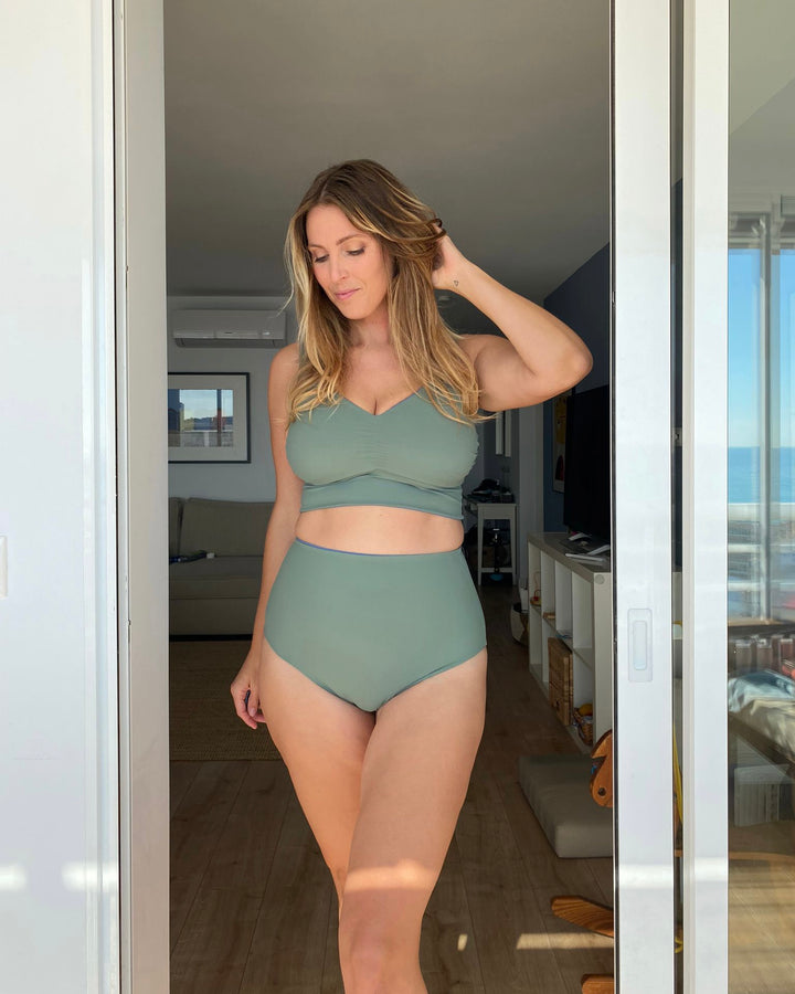 Culotte Double - 2 strati Sculpt - AVIO / SALVIA