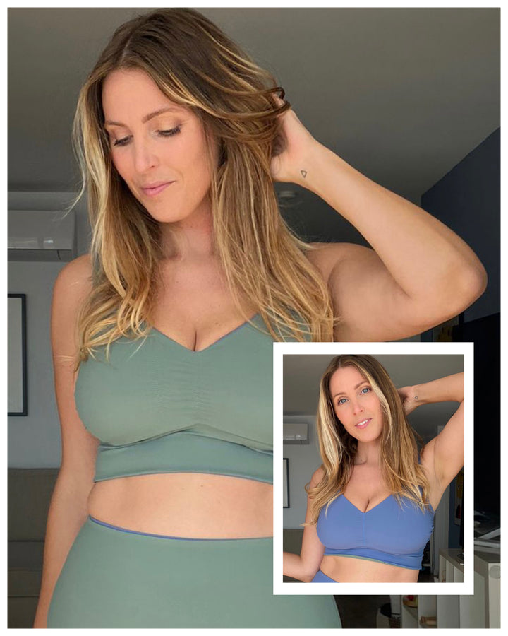 Reggiseno Double - 2 strati Sculpt - AVIO / SALVIA