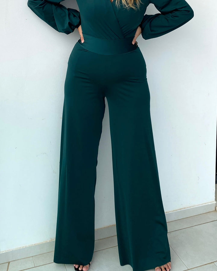 Pantalone PALAZZO - Verde