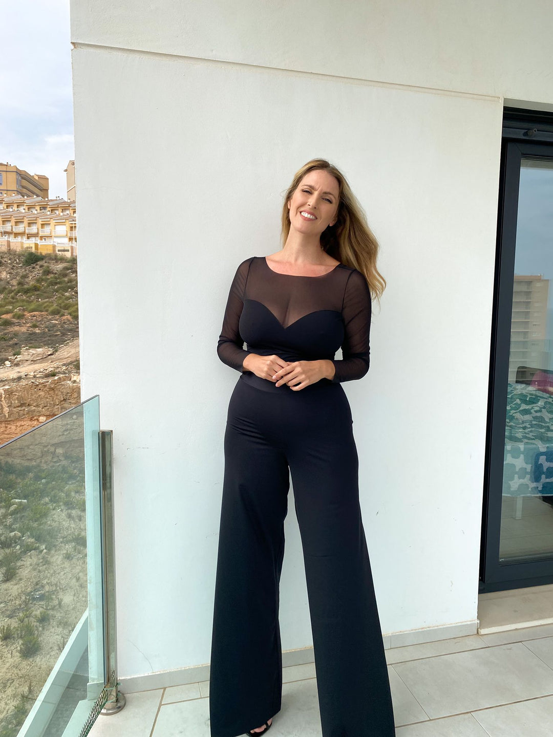 Pantaloni Eleganti Nero Pantalone Moda Pantaloni A Palazzo Neri