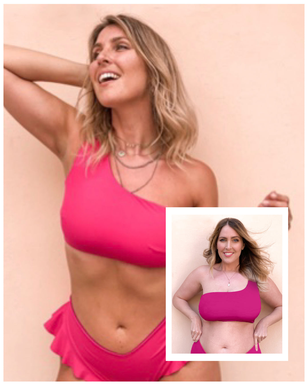 Monospalla Reggiseno - Fucsia / Ciclamino